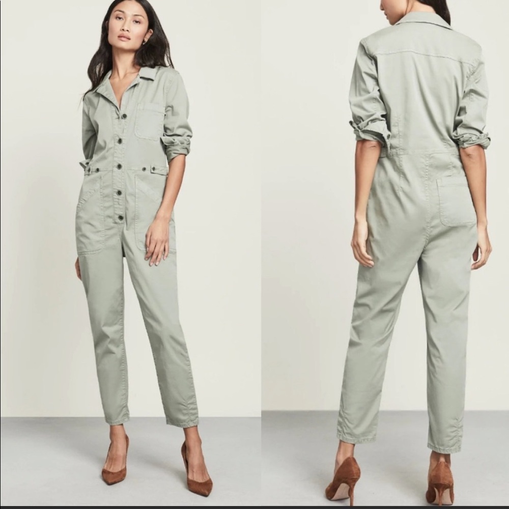 VERONICA BEARD Wren Boiler Suit Jumpsuit Seafoam Green NEW